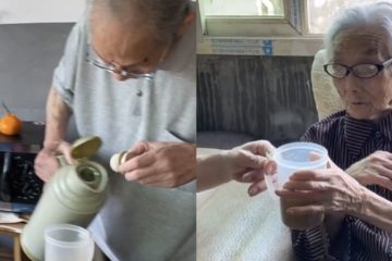 105歲奶奶喝了100年咖啡　84歲兒子每天為其沖泡　兒子：「家裡條件好大家都寵著！」